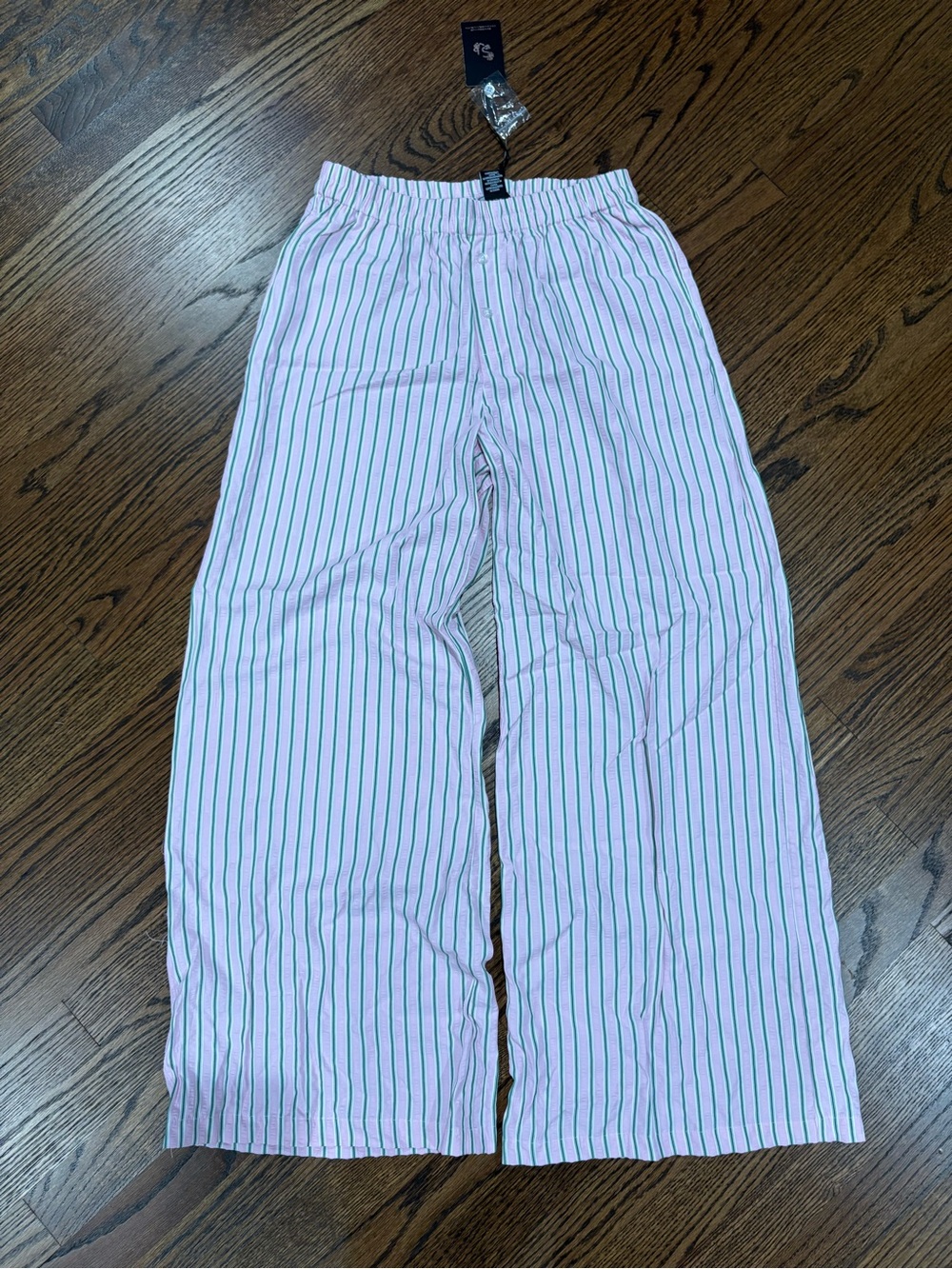 Pink striped pants